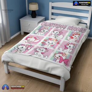Alternative view of Official Cute Disney Cartoon The Aristocats Marie Blanket Fleece Customized Blanket