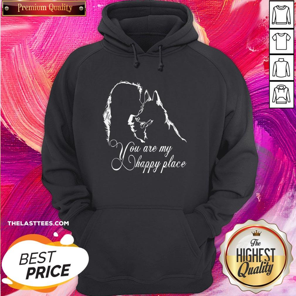 Girl Kiss Dog You Are My Happy Place Shirt - Image 5