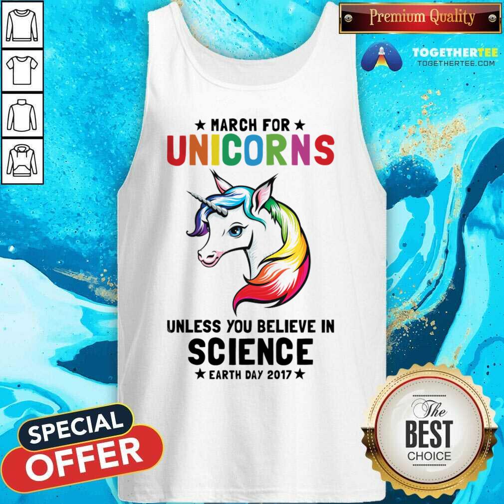 March For Unicorns Unless You Believe In Science Shirt - Image 2