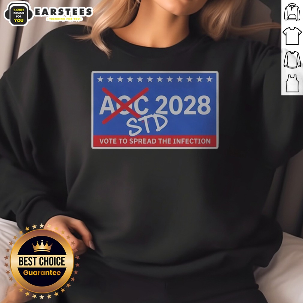 Official AOC 2028 STD Vote To Spread The Infection Shirt - Image 4