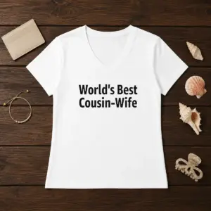 Alternative view of Original World'S Best Cousin Wife Wife Shirt
