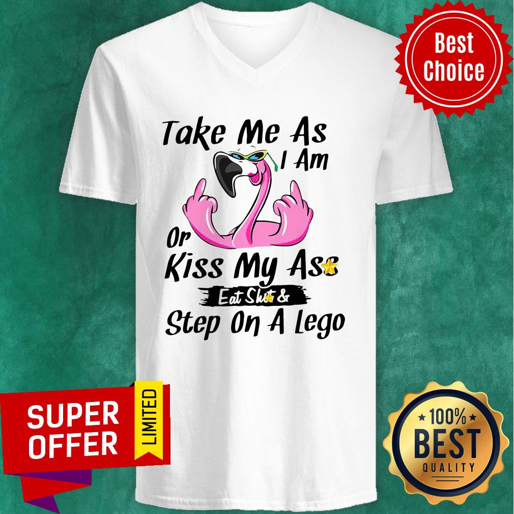 Funny Taken Me As I Am Or Kiss My Ass Eat Shit Step On A Lego Shirt - Image 3