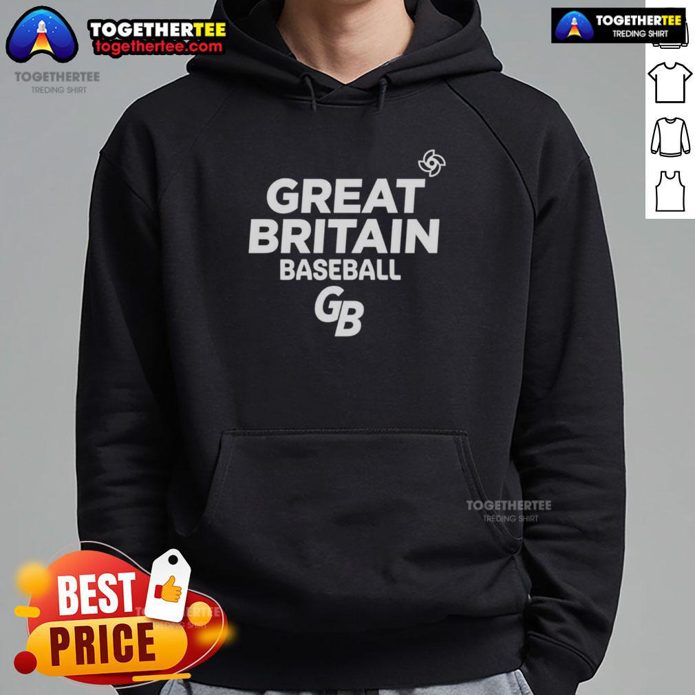 Awesome Great Great Britain National Baseball Team Logo T-Shirt - Image 2