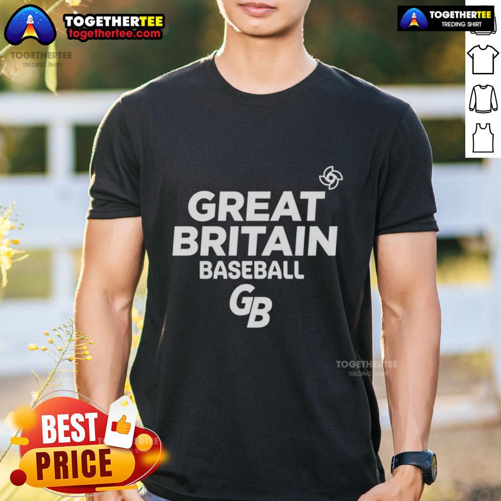Awesome Great Great Britain National Baseball Team Logo T-Shirt