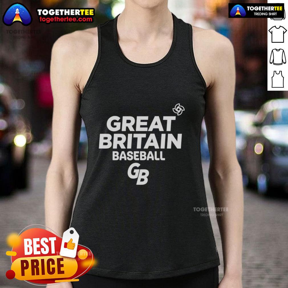 Awesome Great Great Britain National Baseball Team Logo T-Shirt - Image 4