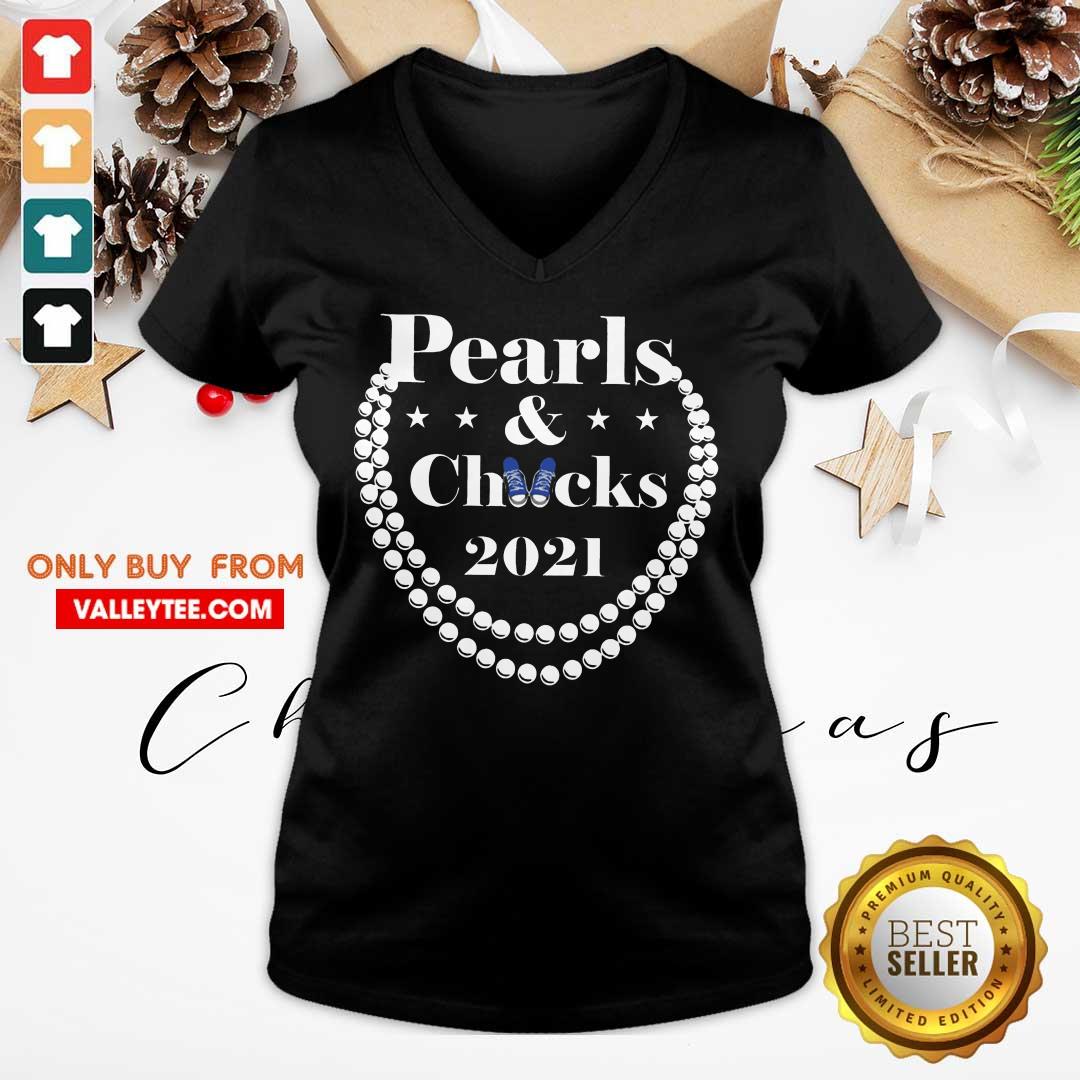 Fantastic Chucks And Pearls 2021 Harris And Biden Shirt - Image 3