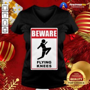Alternative view of Original Beware Knockout Knees Are Flying Shirt