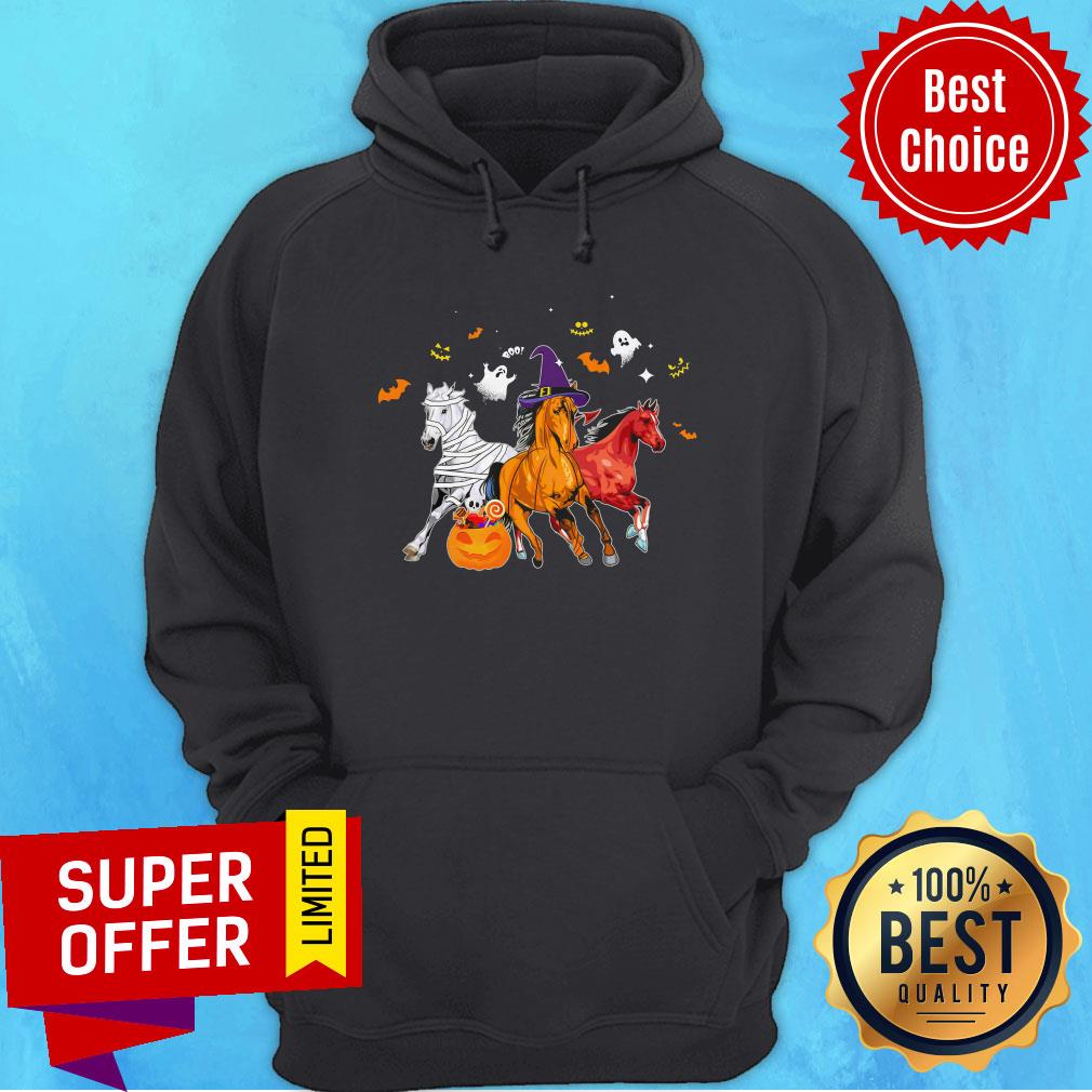 Funny Horse Happy Halloween Shirt - Image 3