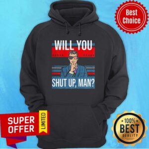 Alternative view of Great Pro Joe Biden Voting Gift Shirt With Funny Biden Quote Will You Just Shut Up Man Shirt