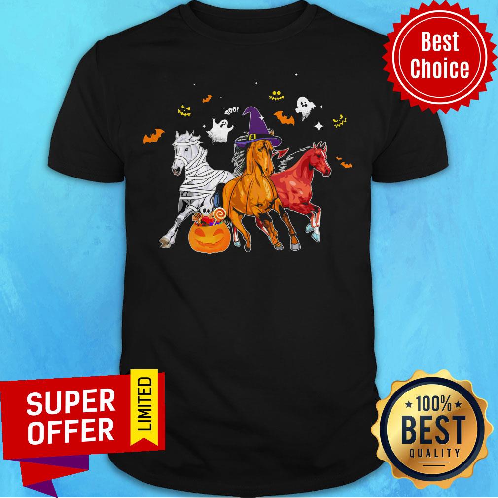Funny Horse Happy Halloween Shirt