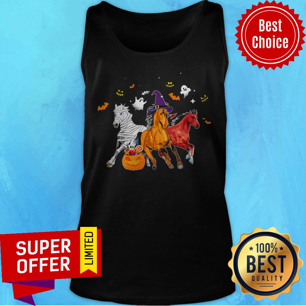 Funny Horse Happy Halloween Shirt - Image 5