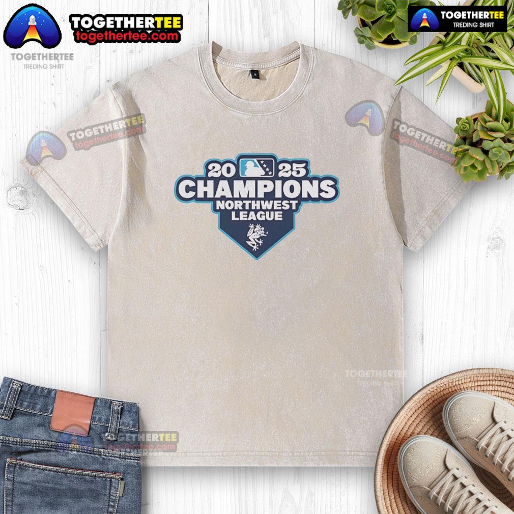 Original Everett Aquasox 2025 Northwest League Champions Logo T-Shirt - Image 6