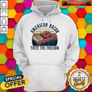 Alternative view of American Bacon Taste The Freedom Vintage Retro Shirt