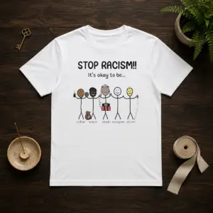 Nice Stop Racism It'S Okay To Be Indian Black Arab Everyone Asian Shirt