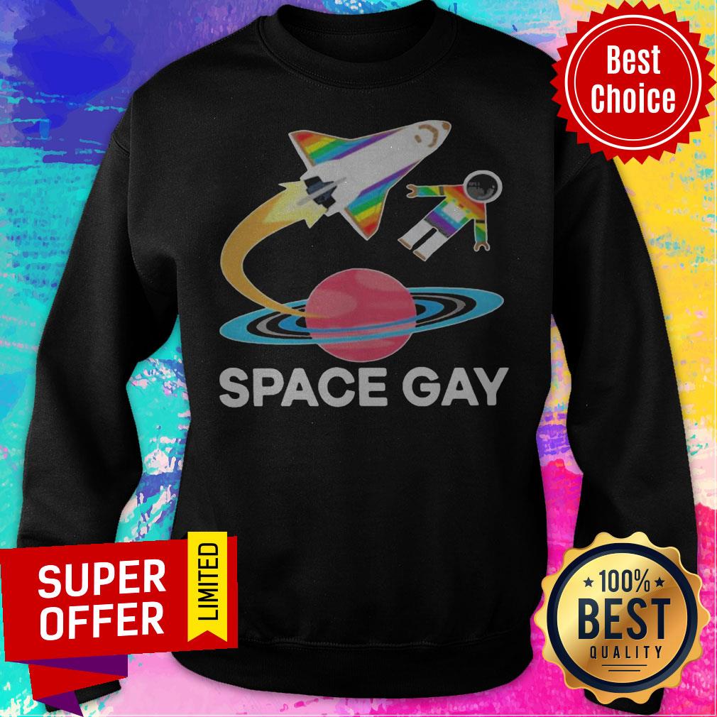 Premium Lgbt Space Gay Shirt - Image 2
