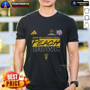 Official Arizona State University Football 2025 College Football Playoffs Quarterfinals Peach Bowl T-Shirt