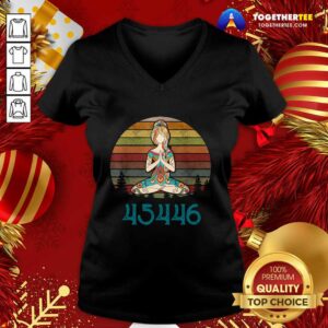 Alternative view of Nice 45446 Beige AF 45% Against 45 Yoga Namaste Shirt
