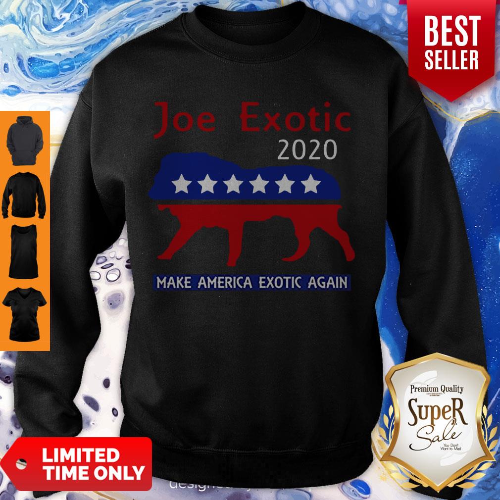 Perfect Joe Exotic Tiger King President 2020 Make America Exotic Again Shirt - Image 2