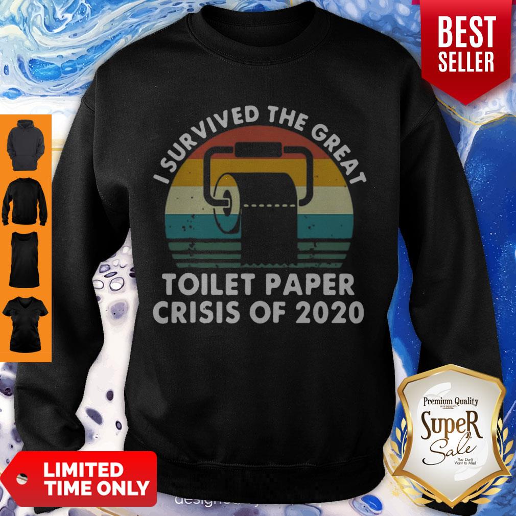Perfect Vintage I Survived Toilet Paper Crisis 2020 Shirt - Image 3