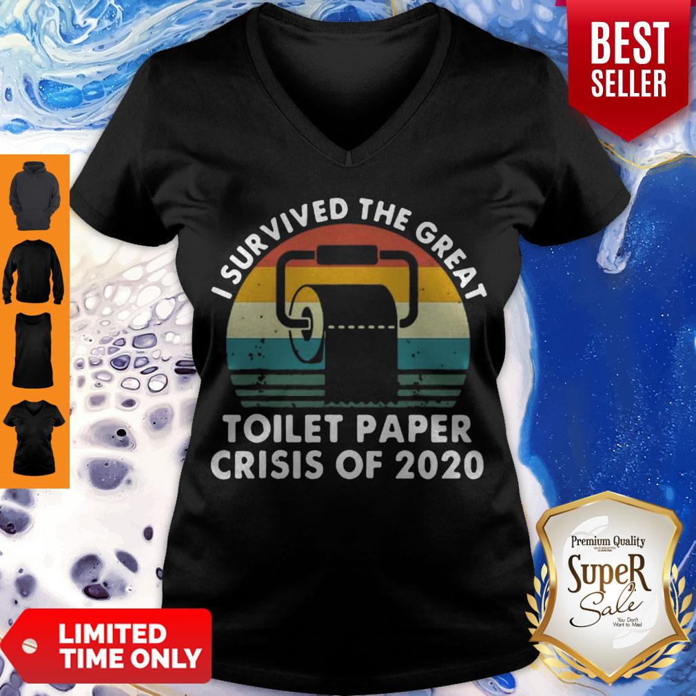 Perfect Vintage I Survived Toilet Paper Crisis 2020 Shirt - Image 5