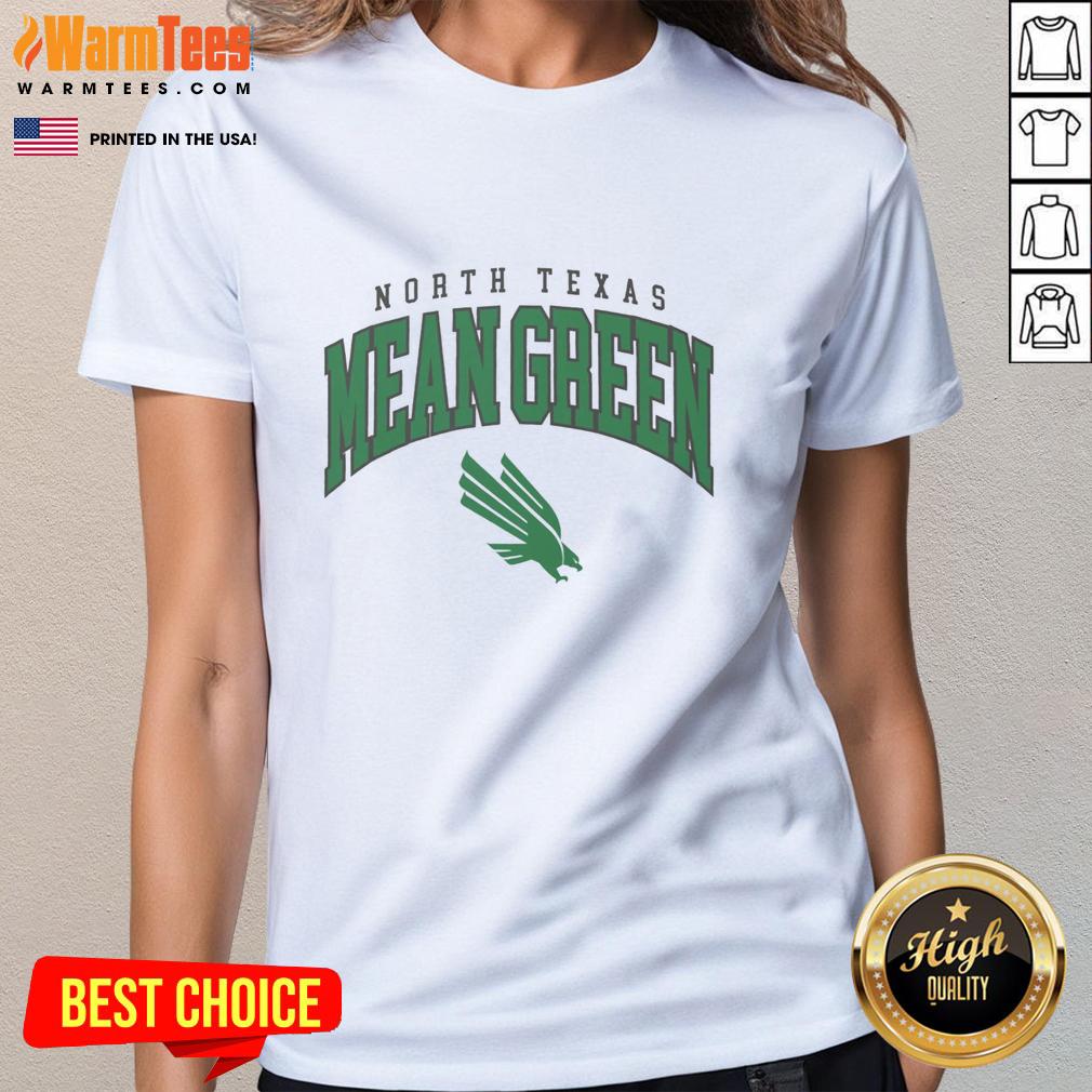 Hot North Texas Mean Green Classic Logo T-Shirt - Image 3