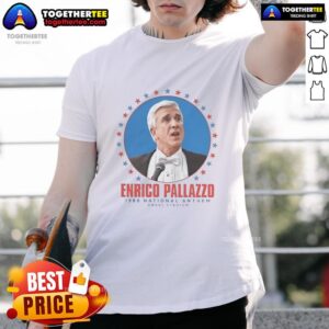 Official Enrico Pallazzo 1988 National Anthem Angel Stadium T-Shirt