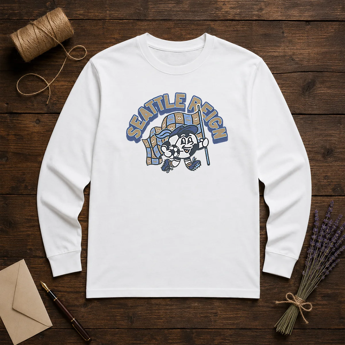 Awesome Kid'S Seattle Reign Soccer Player Blue Shirt - Image 5