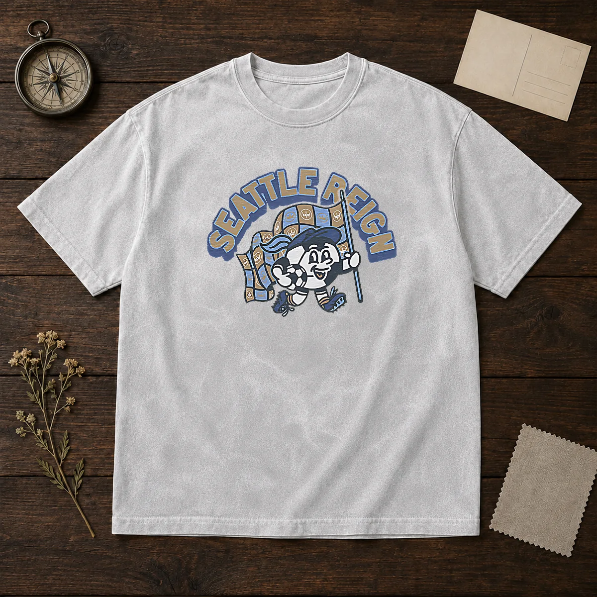 Awesome Kid'S Seattle Reign Soccer Player Blue Shirt - Image 8