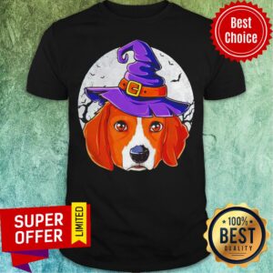 Funny Beagle Witch Halloween Shirt