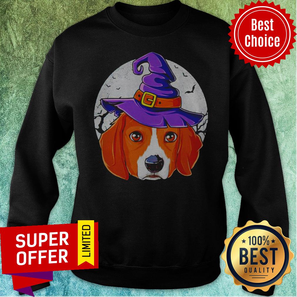 Funny Beagle Witch Halloween Shirt - Image 2