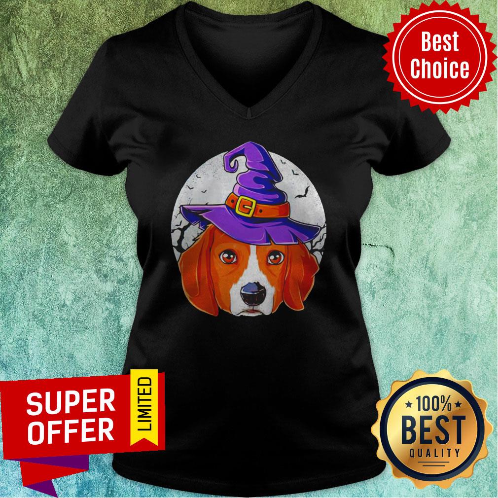 Funny Beagle Witch Halloween Shirt - Image 4