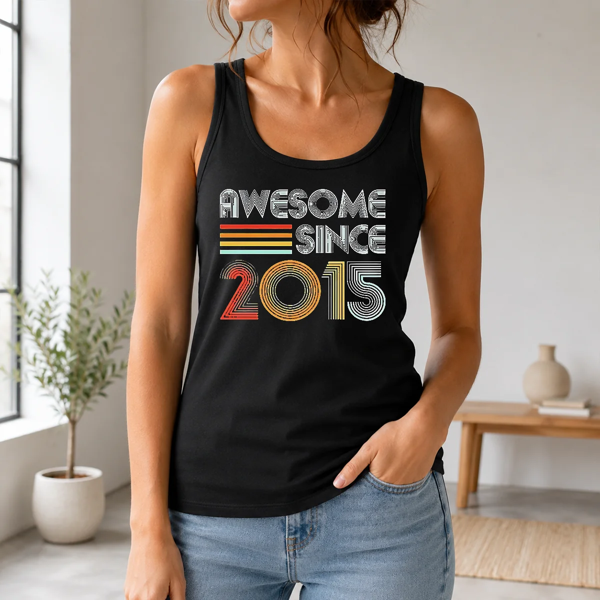 Nice Top Since 2015 Vintage Shirt - Image 3
