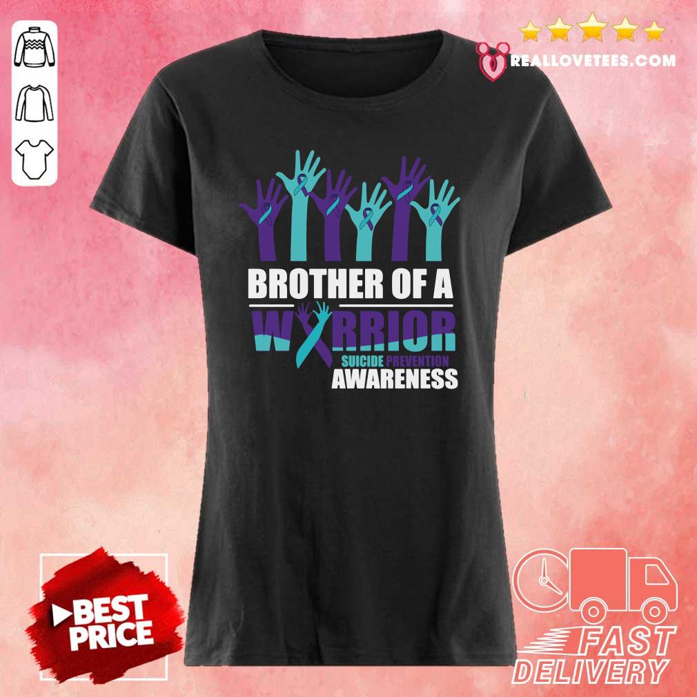 Great Brother Of A Warrior Suicide Awareness Shirt - Image 3