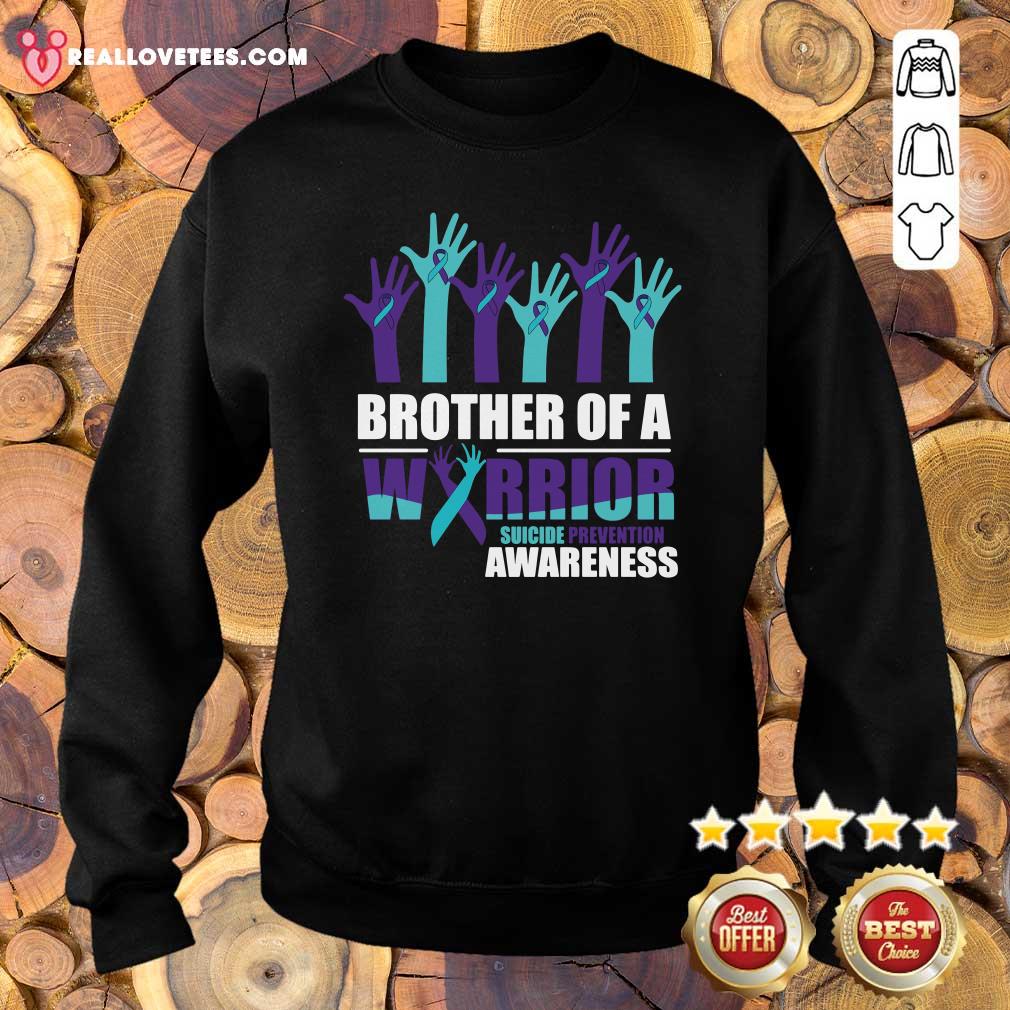 Great Brother Of A Warrior Suicide Awareness Shirt - Image 5