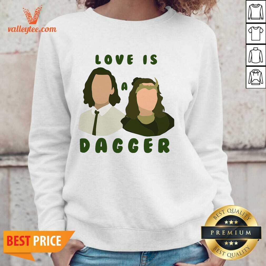 Love Is A Dagger Loki Laufeyson Sylvie Laufeydottir Shirt - Image 2