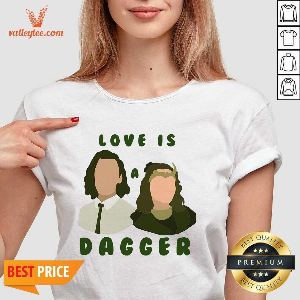 Love Is A Dagger Loki Laufeyson Sylvie Laufeydottir Shirt - Image 4