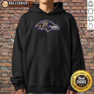 Alternative view of Awesome Baltimore Ravens Rivet Logo T-Shirt