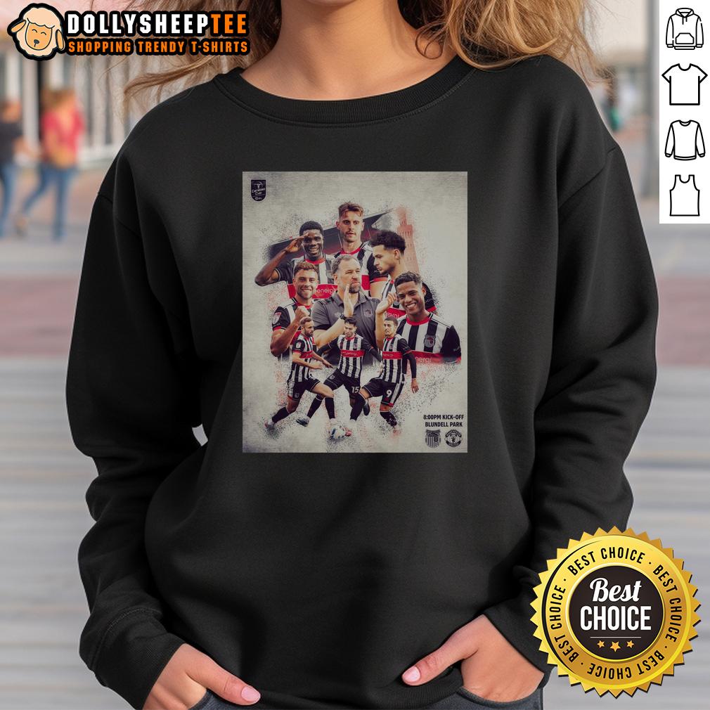 Awesome Grimsby Town Soccer Player T-Shirt - Image 5