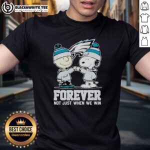 Official Philadelphia Eagles Charlie Brown And Snoopy Forever Not Just When We Win T-Shirt