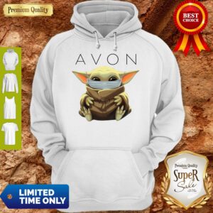 Alternative view of Cute Baby Yoda Hug Avon Mask Shirt