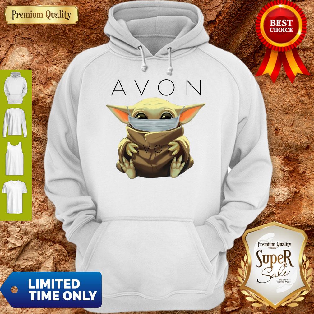 Cute Baby Yoda Hug Avon Mask Shirt - Image 2