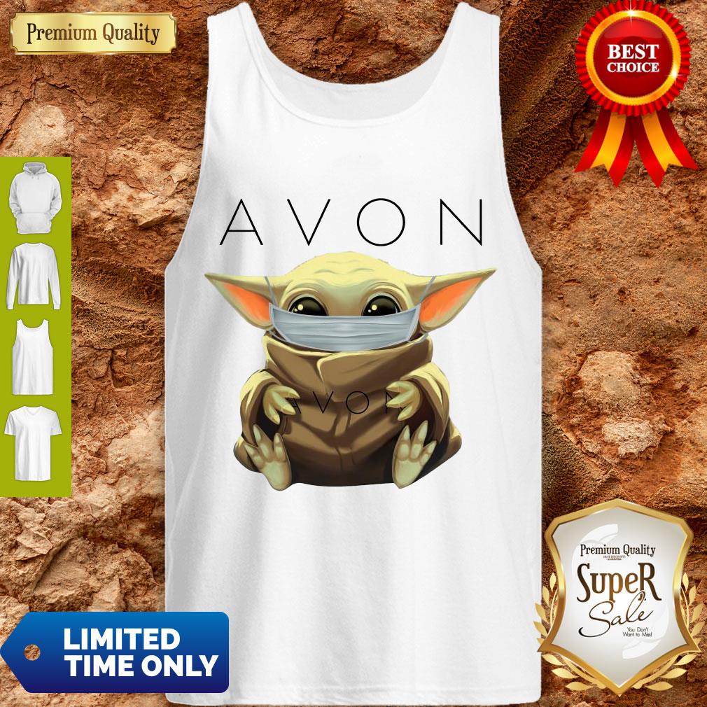 Cute Baby Yoda Hug Avon Mask Shirt - Image 4