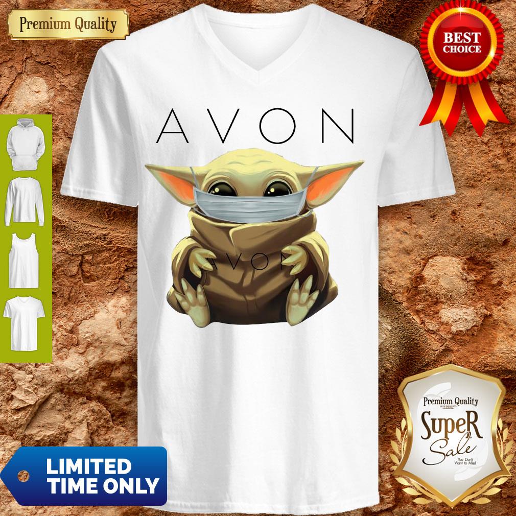 Cute Baby Yoda Hug Avon Mask Shirt - Image 5