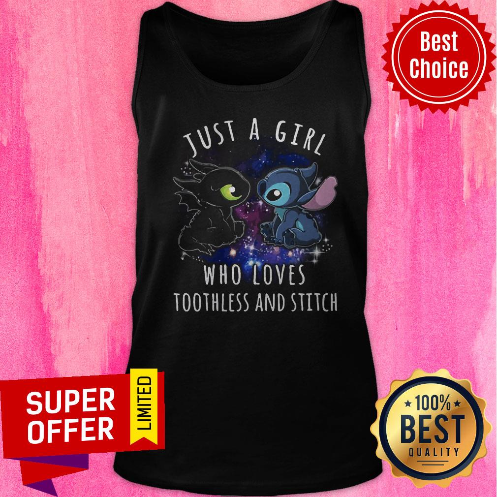 Awesome Just A Girl Who Loves Toothless And Stitch Shirt - Image 4