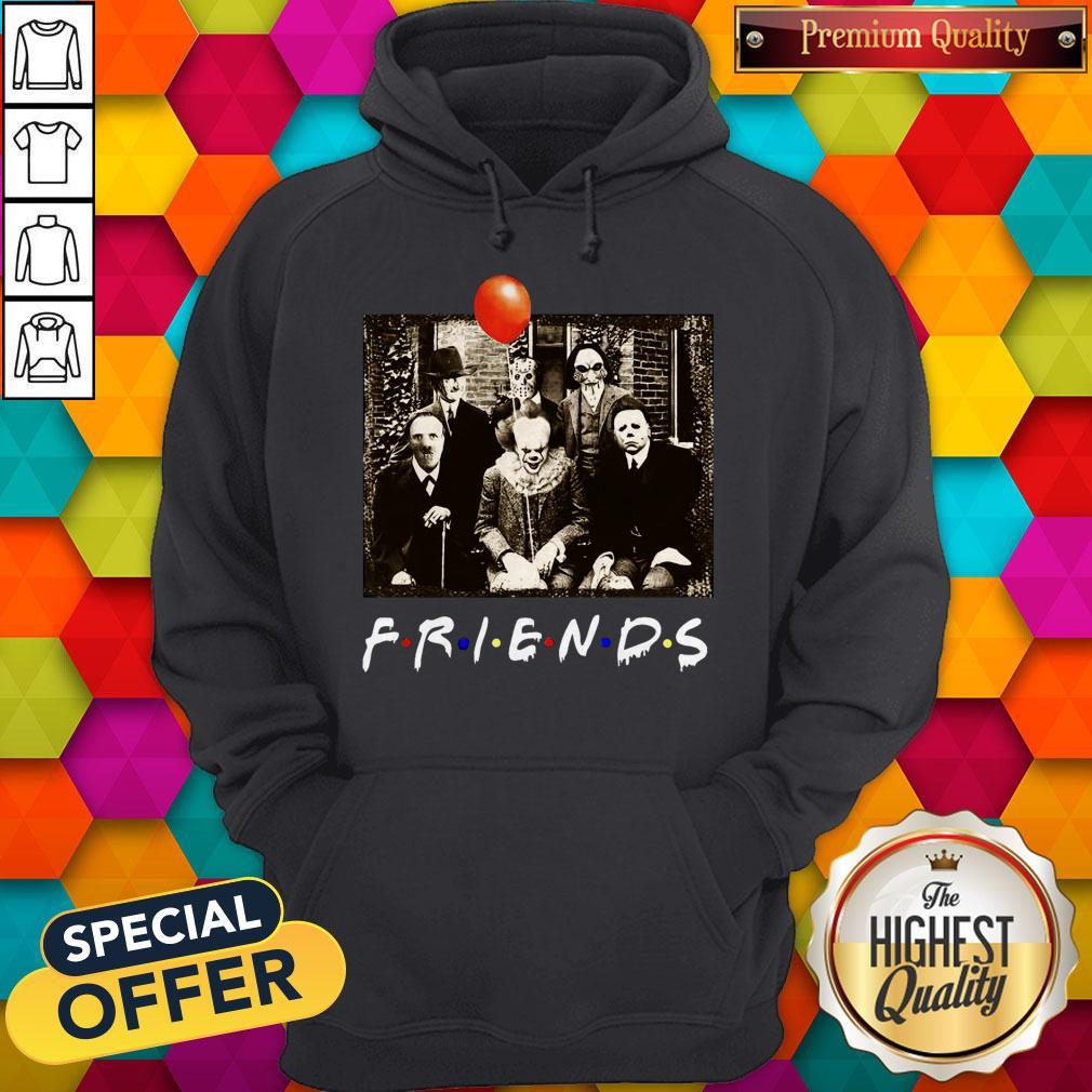 Top Horror Movie Characters Friends TV Show Halloween Shirt - Image 5
