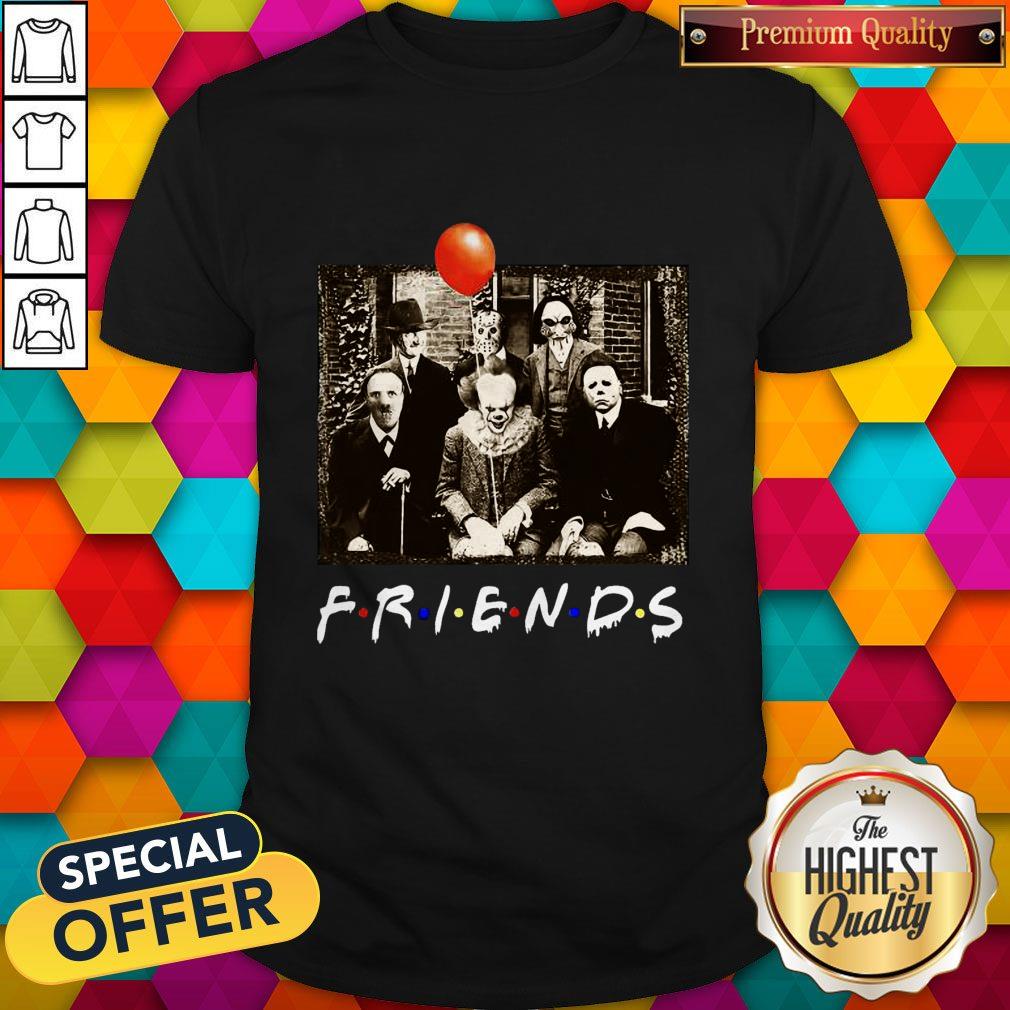 Top Horror Movie Characters Friends TV Show Halloween Shirt