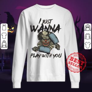 Alternative view of Halloween Joker I Just Wanna Play With You Shirt