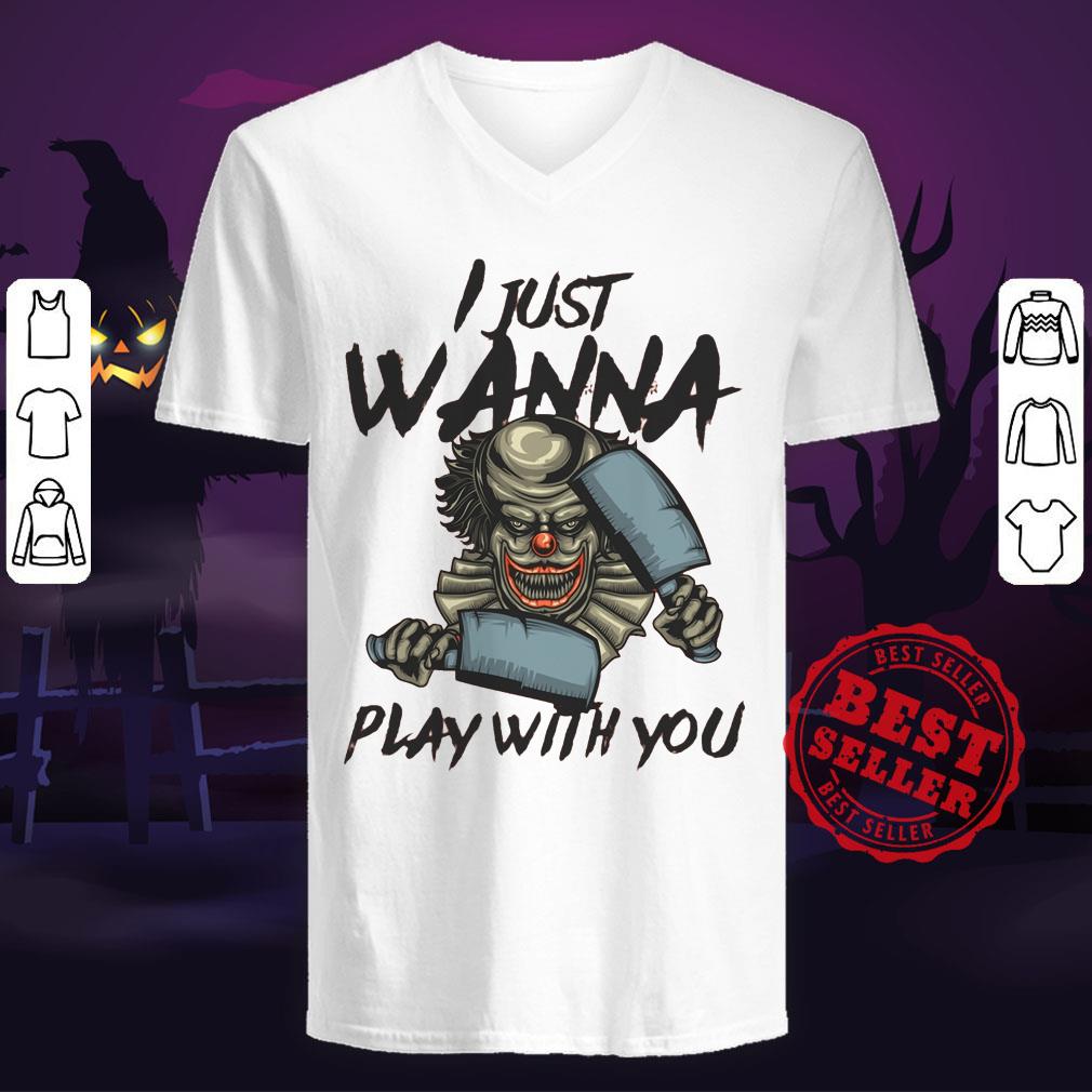 Halloween Joker I Just Wanna Play With You Shirt - Image 4