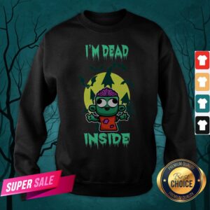 Alternative view of I'm Dead Inside Zombie Happy Halloween Shirt