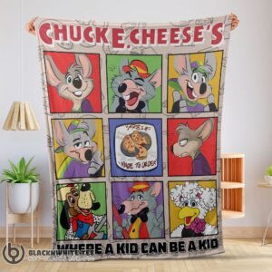 Good Hot Chuck E. Cheese's Where A Kid Can Be A Kid Blanket Fleece